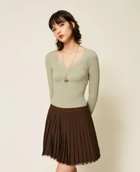 Twinset Pull ajusté avec dentelle