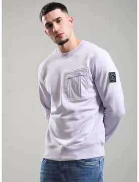 Mens Light Rose Woodvale Crewneck Sweatshirt - Male - Pink - Medium - Marshall artist - FashionsVida
