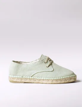 Alpargatas planas de mujer de tejido con cordones - Toni Pons - FashionsVida