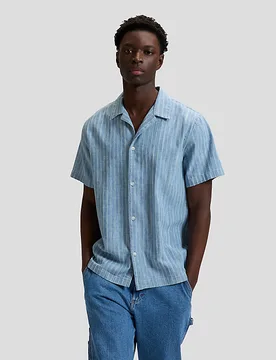 Loose Novelty Resort Shirt Mid Wash Größe M male - Lee - FashionsVida