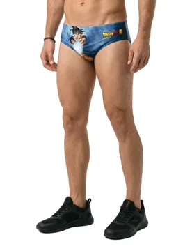 Dragon Ball Super Goku Vegeta Swimming Brief Blue XL Men - OTSO - FashionsVida