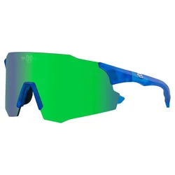 Occhiali Da Sole Stelvio Crystal Blue Fluor / Green Mirror