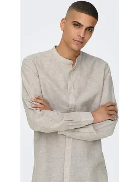 Only & Sons - Camisa de lino de hombre - Only & Sons - FashionsVida