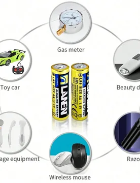 Juego de baterías recargables AA/AAA de alta capacidad de 1.5V con cargador USB, compatible con juguetes, controles remotos, pantallas, cepillos de d - Shein - FashionsVida