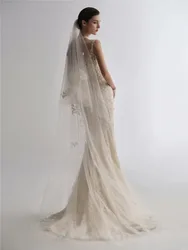 A new lace light luxury ponytail fishtail dress for going out