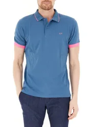 Polo in cotone AZZURRO POLVERE M