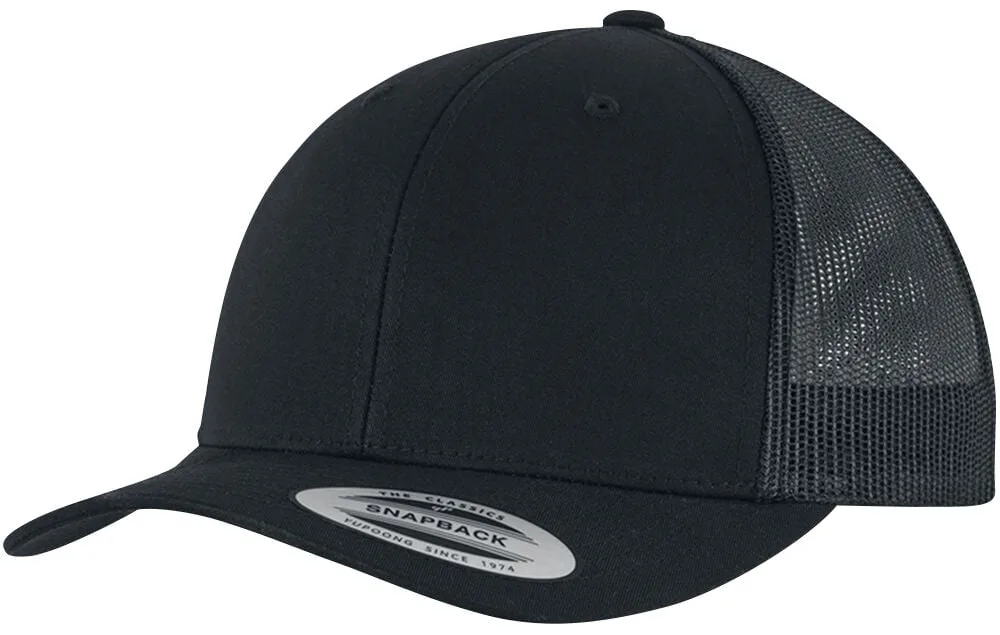 Cap - Retro Trucker - schwarz - Unisex - unisex - Flexfit - FashionsVida
