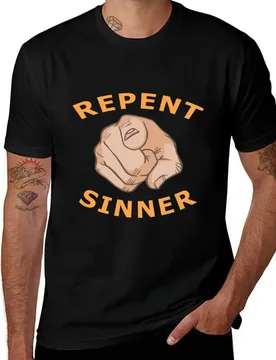 Repent Sinner T-Shirt Big and Tall Gym T-Shirt - Aliexpress - FashionsVida