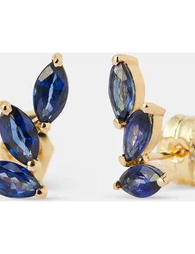 Pendientes de oro y zafiro tratado - El Corte Inglés - FashionsVida