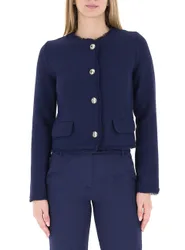 Cardigan girocollo BLU NAVY 46