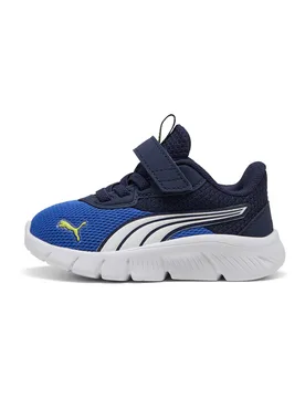 Scarpe blu bianche con chiusura a strappo e lacci elastici FlexFocus Modern AC+ Inf 24 - Puma - FashionsVida