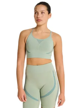 Soutien-gorge De Sport Hiit Seamless Frosty Green L - Hummel - FashionsVida