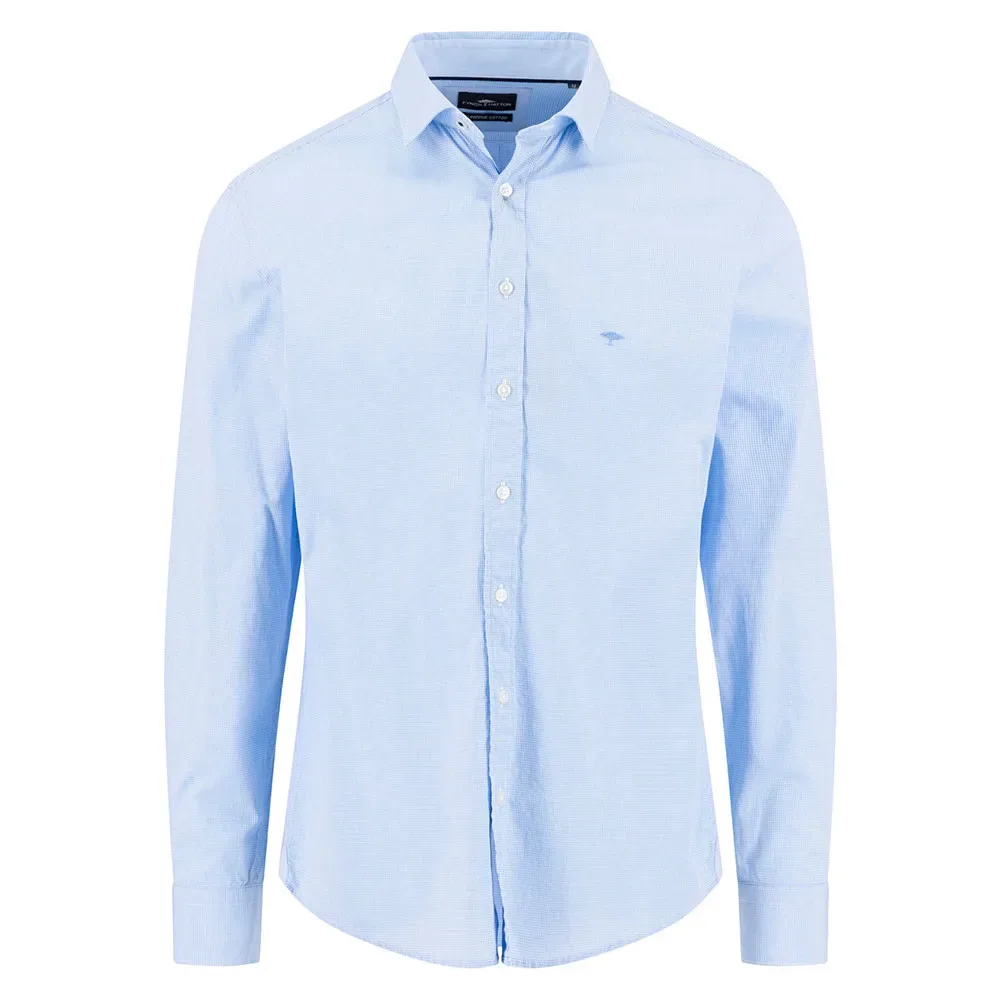Camicia A Maniche Lunghe 1516293 Soft Blue 2XL - Fynch Hatton - FashionsVida