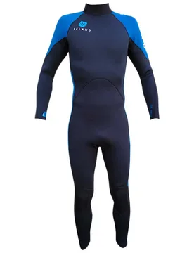 Combinaison Néoprène à Manches Longues Avec Fermeture éclair Dans Le Dos Somo 3.2 Mm Black / Blue M - Seland - FashionsVida