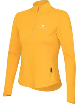ECOLINE ZIPNECK TOP Damen Gelb XL - KOSSMANN - FashionsVida