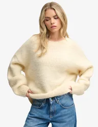 Slouchy Brushed Oversized Jumper Cream female