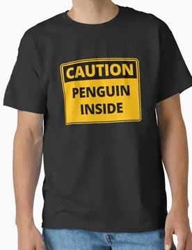 Funny Caution Sign Linux Operating System Graphic T‑Shirt Casual Short Sleeve Tees Geek IT Developer Fan Gift Streetwear S-6XL - Aliexpress - FashionsVida