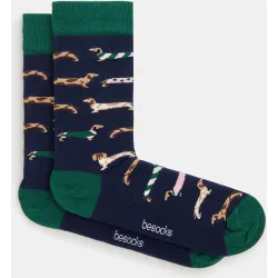 Calcetines de hombre estampado perros