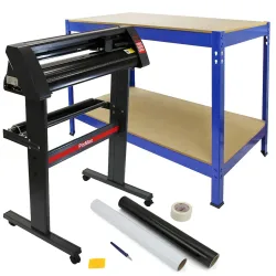 Mm Vinyl Cutter, Weeding Kit, Blue Q-rax Workbench bundle - Multicolor - Size: One Size