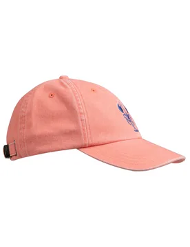 Weird Fish Tabby Embroidered Twill Cap Size ONE - holiday-shop womens-summer-shop sunglasses offers all-offers offers womens-offers sale all-sale sale - Flamingo - FashionsVida