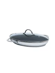 Perfekt Fischpfanne Induktion 38/26 con coperchio argento