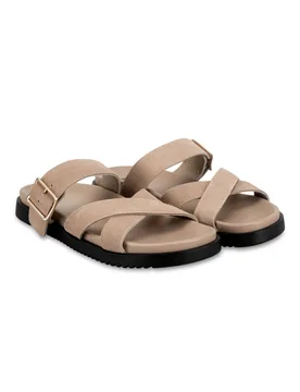 Womens Suede Cross Strap Sandal - - Size: 7 - totes - FashionsVida