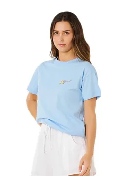 T-shirt à Manches Courtes Poolside Relaxed Light Blue 2XS - Rip curl - FashionsVida