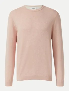 RED LABEL Strickpullover mit Logo-Stickerei Rosa 3XL - S. Oliver - FashionsVida