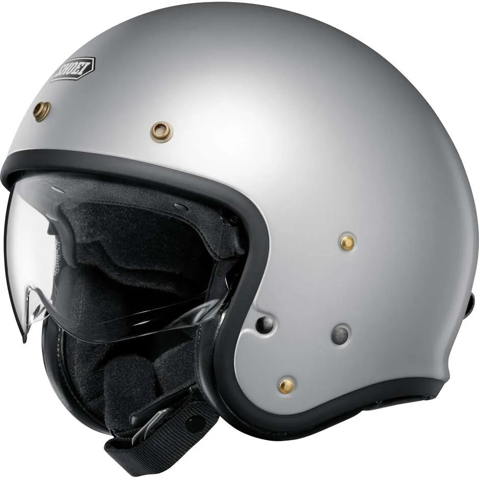 Casco Moto Jet J.O2 Silver Opaco taglia M - Shoei - FashionsVida