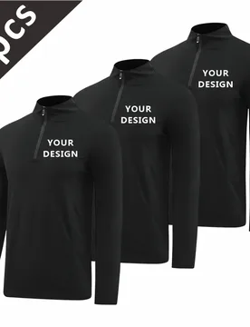 Piece Men's Autumn Fitness Long-Sleeved Quick-Dry Running Sweatshirt Half-Zipper Training Top Custom Print Available - Aliexpress - FashionsVida