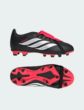 Scarpe da calcio PREDATOR CLUB Fold-Over Tongue Firm Ground/Multi Ground 36 Core Black / Cloud White / Lucid Red - Adidas - FashionsVida