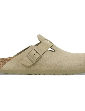 Boston Suede Leather Faded Khaki 42 Damen - Birkenstock - FashionsVida