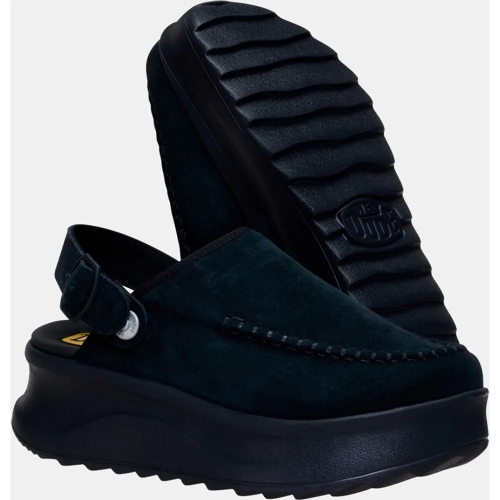 Zuecos de mujer de ante y plataforma - HeyDude - FashionsVida
