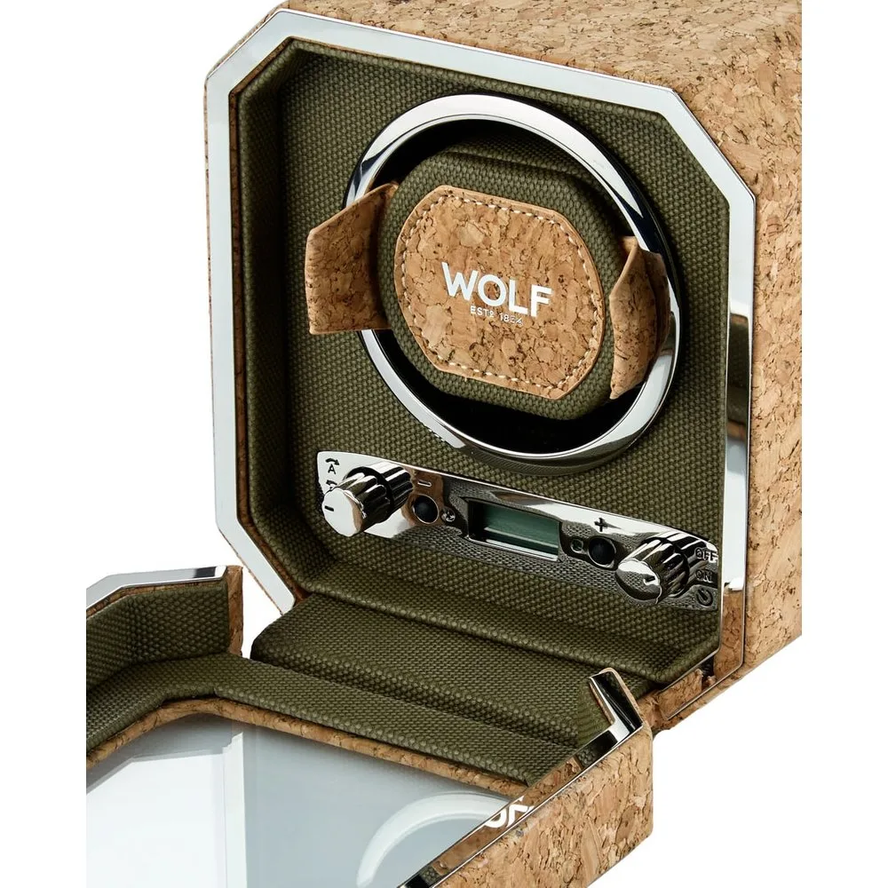 Caja enrolladora de reloj individual cortica II - Wolf - FashionsVida