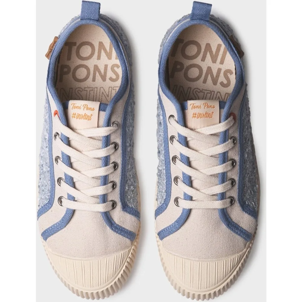 Zapatillas de mujer de algodón con cordones - Toni Pons - FashionsVida