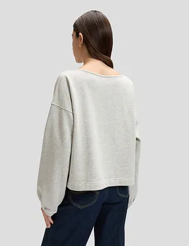 Relaxed Dramatic Sve Sweatshirt Grey Heather Größe M female - Lee - FashionsVida