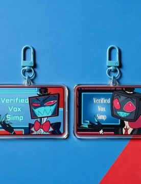 Hazbin Hotel Vox Verified Simp Acrylic Keychain Double Sided Print Anime Pendant Bag Charm Gift for Helluva Boss Fans - Aliexpress - FashionsVida