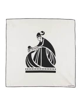 Schal Damen Elfenbein -- Damen - Lanvin - FashionsVida