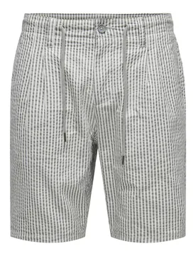 ONSEO IFE 0009 SEERSUCKER SHORTS mae - L - FashionsVida