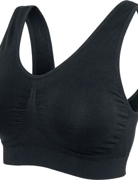 BH - Ladies Pads Sport Bra - XS bis 5XL - für Damen - Größe 3XL - schwarz - Frauen - female - Urban classics - FashionsVida