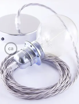 Cables Lampe Suspendue Pendel Pour Abat-jour Tm02 Diy 50 Cm Silver / Chrome Plated One Size - Creative - FashionsVida