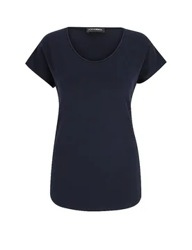 T-shirt bleu marine 44 - Doris Streich - FashionsVida
