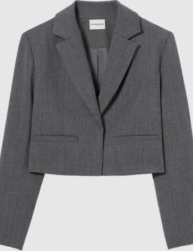 Chaqueta sastre de mujer de lana virgen corte corto - CLAUDIE PIERLOT - FashionsVida