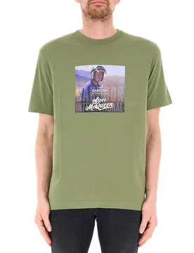 T-shirt girocollo VERDE OLIVA XL - Barbour - FashionsVida