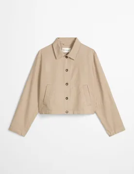 Chaqueta de interior en forma de a mezcla de algodón orgánico, lyocell y lino - MARC O'POLO - FashionsVida