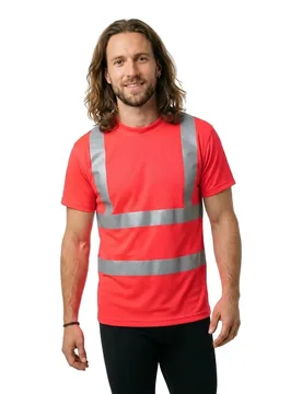 T-shirt à Manches Courtes Safe Light 50592 Hi-Vis Red M - MASCOT - FashionsVida