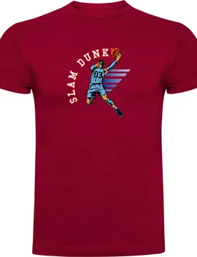 T-shirt à Manches Courtes Slam Dunk Dark Red XL - Kruskis - FashionsVida