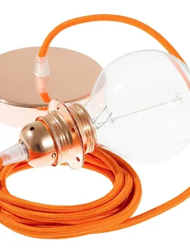 Cables Lampe Suspendue Pendel Pour Abat-jour Rm15 Diy 1 M Orange / Copper One Size - Creative - FashionsVida