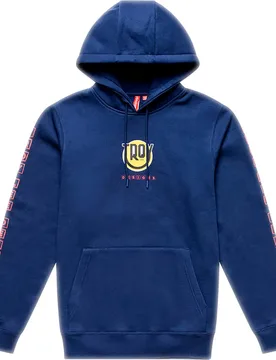 Troy Designs Felpa Con Cappuccio Happy Dayz Navy - Lee - FashionsVida