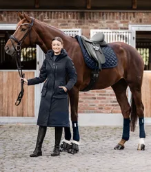 Damen Winter-Performance-Reitmantel OPAL tiefblau M